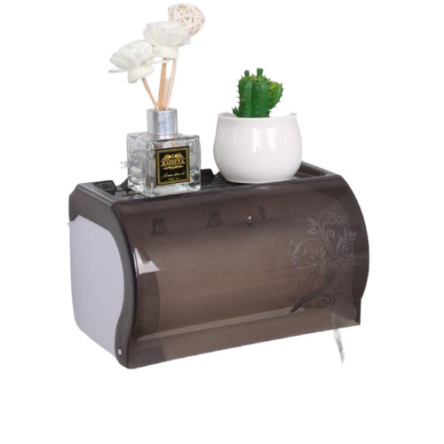 Sanitary Napkin Holder Without Punctures, Creative Adhesive Cup Toilet Bathroom Tissue Roll Holder for Home Waterproof Toilet Paper Holder
