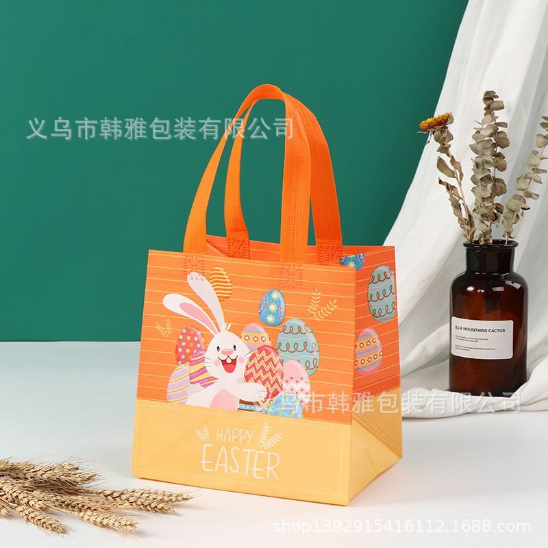 Transfronterizo en stock Bolsa de regalo de Pascua Bolso de dibujos animados no tejido Bolso de decoración de fiesta tridimensional grande traje
