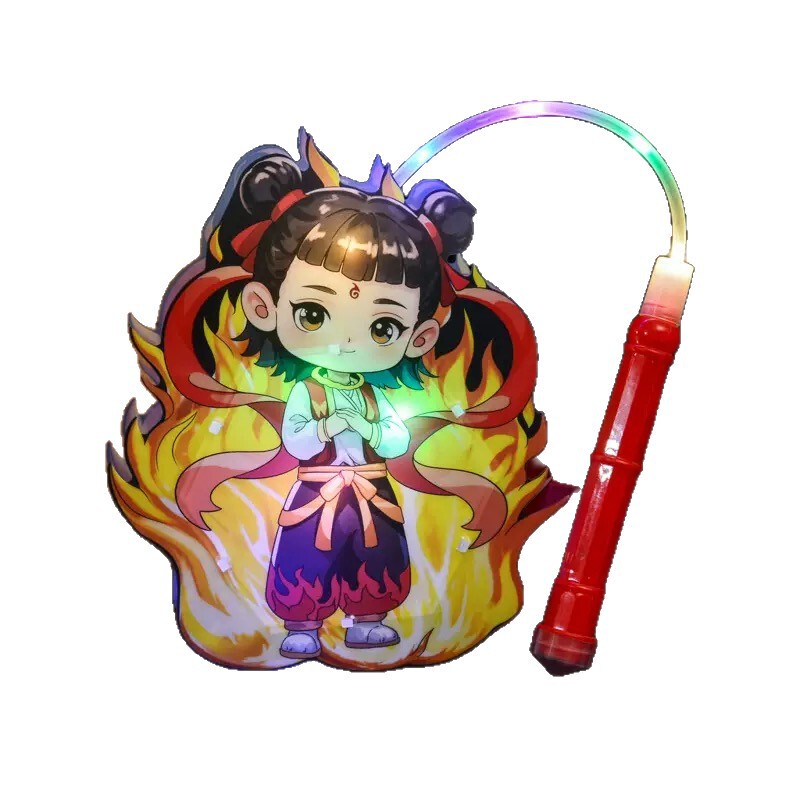 新款拉布布手提发光灯笼中秋儿童玩具卡通投影花灯挂饰幼儿园礼品|undefined