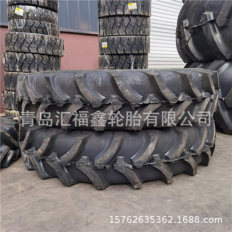 农用人字轮胎 12-38拖拉机轮胎加粗花纹中耕机轮胎窄胎