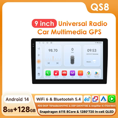 reversing image all-in-one machine, DVD Navigation - 8128g-wifi4g-version-6115-carplay-eight-core-9-inch-universal-machine