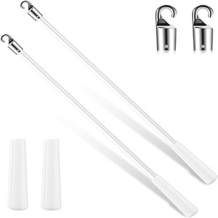 30cm Silver Head Fiberglass Rotor, 12inch Vertical Blinds Plastic Pull Rod Accessories Curtain Accessories