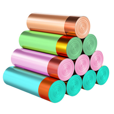 加厚垃圾袋黑色家用手提抽绳背心式塑料袋子厨房大号平口包邮