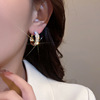 Sophisticated small design advanced earrings, 2024 years, light luxury style, high-quality style