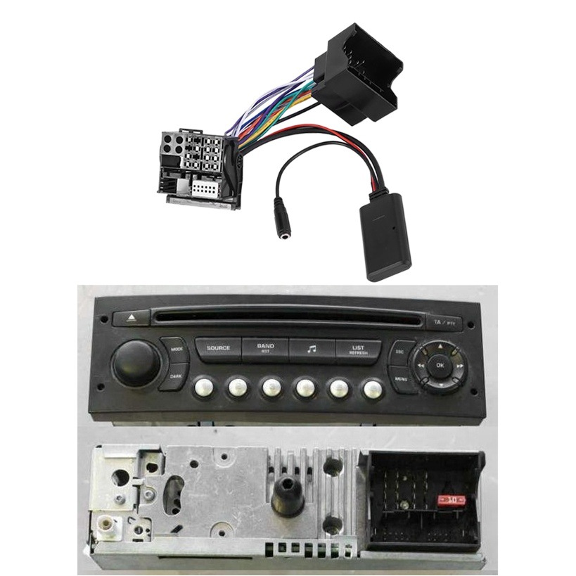 Adecuado para Peugeot 307 408 508 Citroen Sega Kaixuan C2C5 RD45 RD4AUX módulo Bluetooth