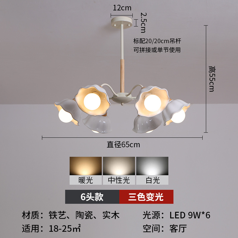 Lámpara de la sala de estar simple estilo moderno retro americano lámpara de comedor lámpara de dormitorio francesa lámpara principal Guangdong Zhongshan lámparas