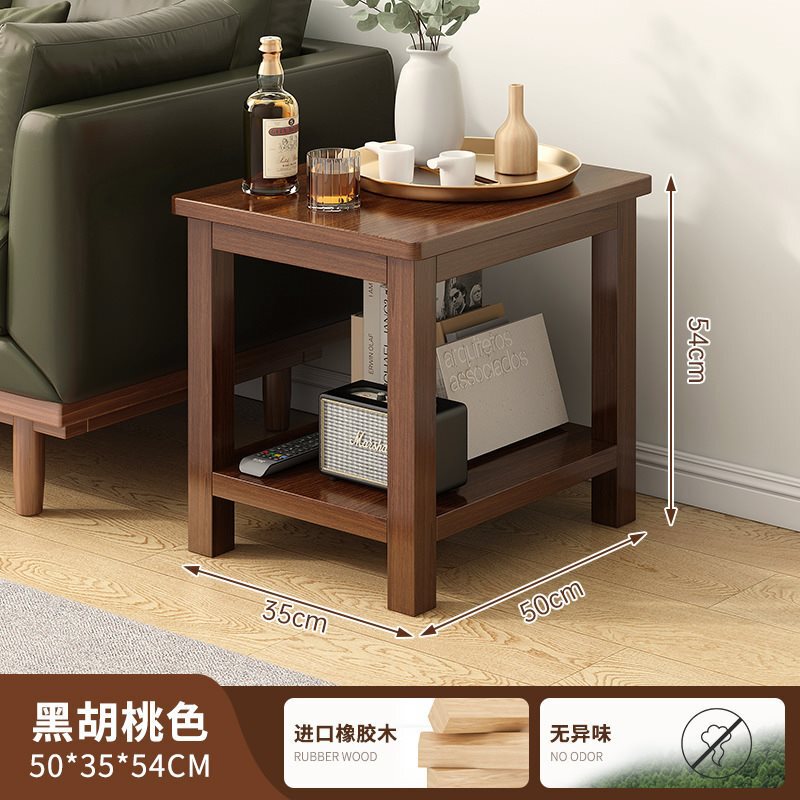卸売昔ながらの無垢材の小さな正方形テーブル、正方形のリビングルーム家庭用ミニティーテーブル、小さなテーブル、サイドキャビネット、ソファサイドテーブル|undefined