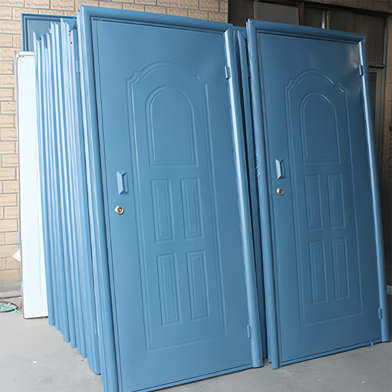 定制储藏室平开门 小区进户门商用地下室单层双层铁门储藏室门铁