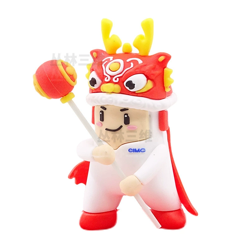 Кукольная игрушка PVC, USB-флеш-накопитель, трёхмерный милый талисман из мягкой резины, индивидуальный пошив, подарок на день рождения