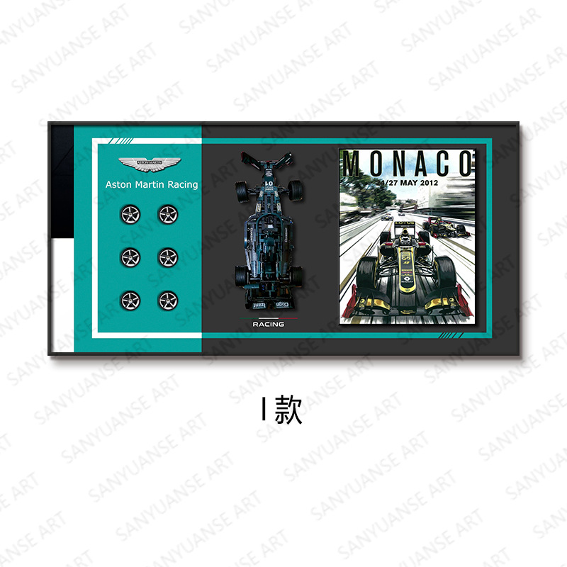 Sala de estar Entrada Dormitorio infantil Pintura decorativa Bloque de construcción tridimensional creativo Motocicleta Fondo de sofá Pintura de pared Mural de dormitorio