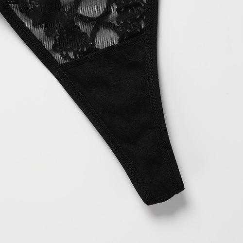 Large size lace temptation women's thong sexy invisible sexy pure cotton crotch T pants girl yoga sports underwear