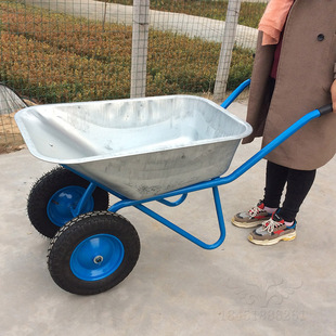 ➻ One-Wheeled Trolley Construction Site Agricultural Sand and Soil Construction Dump Truck Garbage Handling Garden Manual Two-Wheeled Trolley Batch
