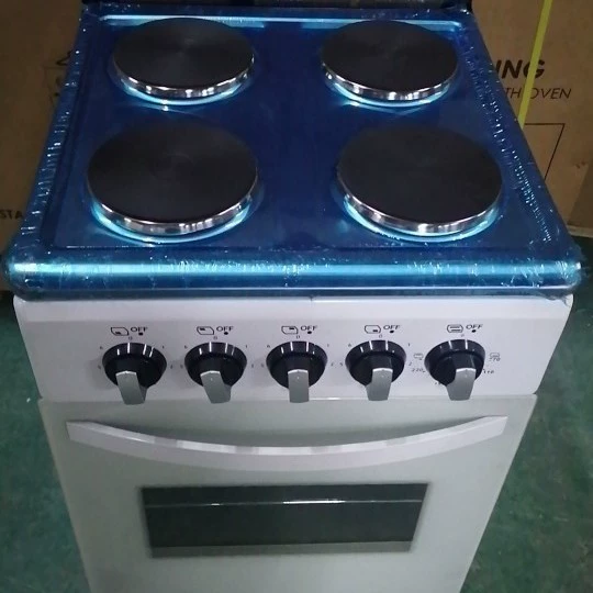 50 4 4 electric oven 4 head electric stove with one-piece upright burner white
