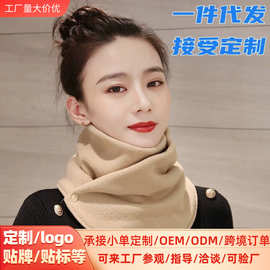 严选保暖神器冬款女加厚保暖围脖高级防寒围巾防风脖套跨境冬爆款