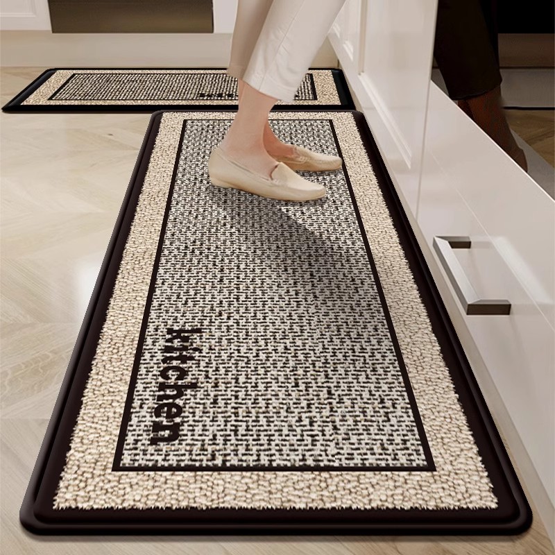 주방 바닥 매트는 방수, 내유성, 미끄럼 방지 규조토 진흙 바닥 매트, 가정용 얼룩 방지 및 관리가 쉬운 바닥 매트, 속건성 및 내마모성 스트립입니다.