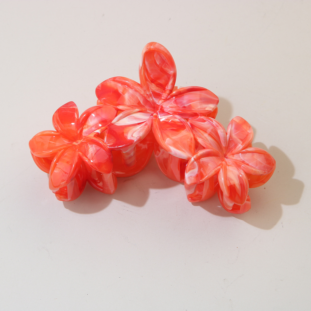 Cross-border nueva serie ABS clip de agarre coreano cabeza trasera clip de cabello tocado de alta calidad flores clip de tiburón mujer image 65