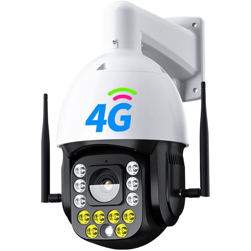 Monitor 4G 360 grados sin callejones sin salida, teléfono móvil doméstico, cámara HD remota, zoom, máquina de bolas grandes, estanque de peces al aire libre