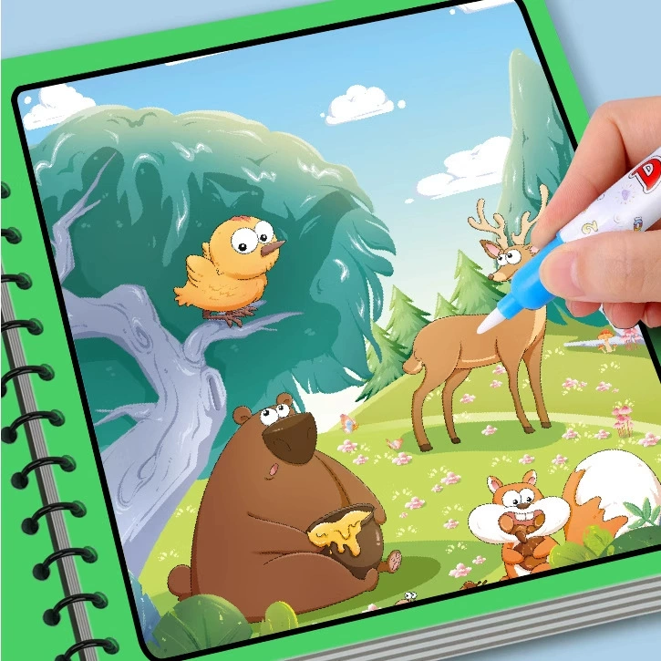 Book with pictures, coloring book, toy for boys and girls for kindergarten, graffiti