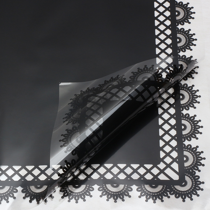 Negro; 57 * 57cm20 hojas / paquete