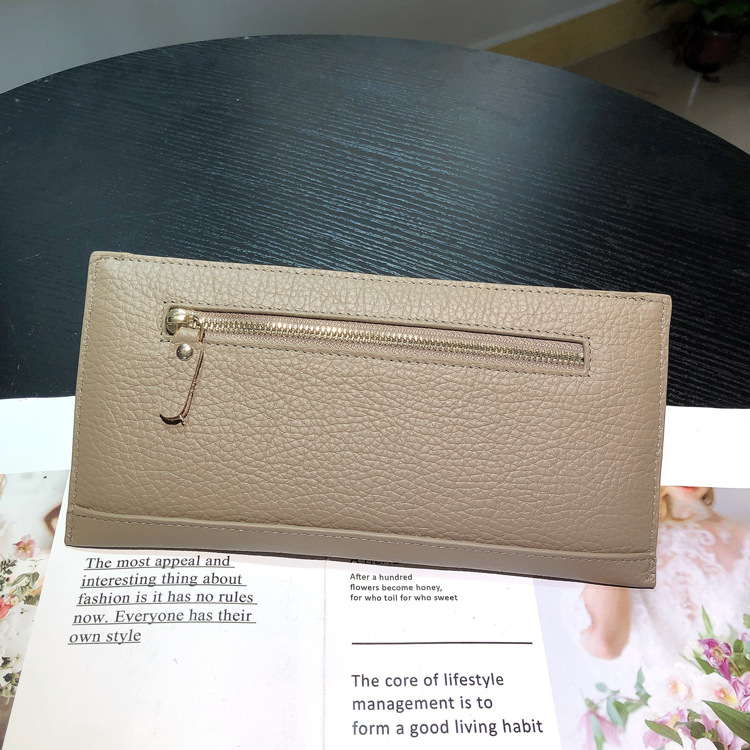 Genuine Leather Long Wallet For Women With Multiple Card Slots_voghion.com