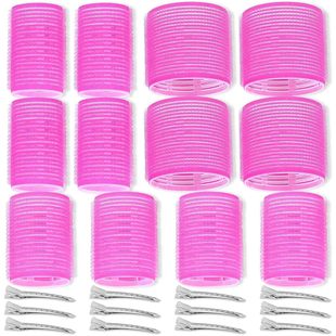 Hair Curlers in Stock European and American Large Hair Curlers Without Heating Curling Barrel Set Bangs Curling Self-Adhesive Curling Barrel
