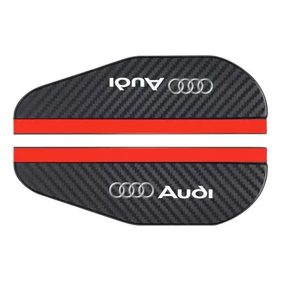 Rain Shield for Rearview Mirror, Universal Thickened Carbon Fiber Pattern Car Rain Cover, Car Accessories (Rearview mirror rainproof sticker) - 55165a-pair-of-rain-eyebrows-audi