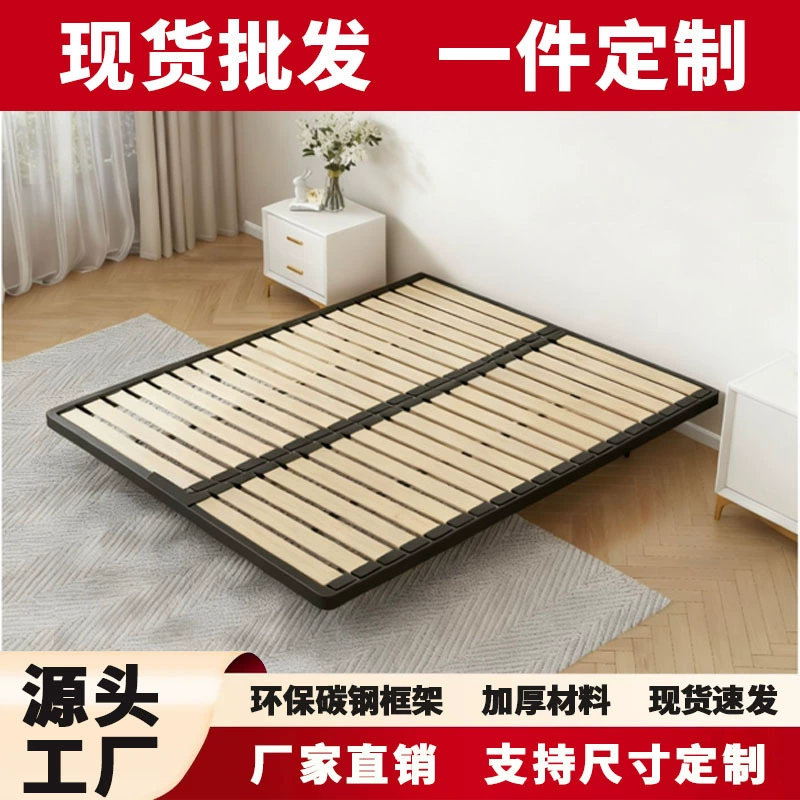 Подвесная кровать без кровати Современная минималистская односпальная кровать Небольшая квартира арендная кровать двуспальная кровать из углеродистой стали подвесной каркас кровати