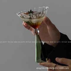 クリエイティブデザートグラス飲料カップ貝殻紋カップ小衆高足プリンアイスクリームアイスクリームカップカクテルカップ