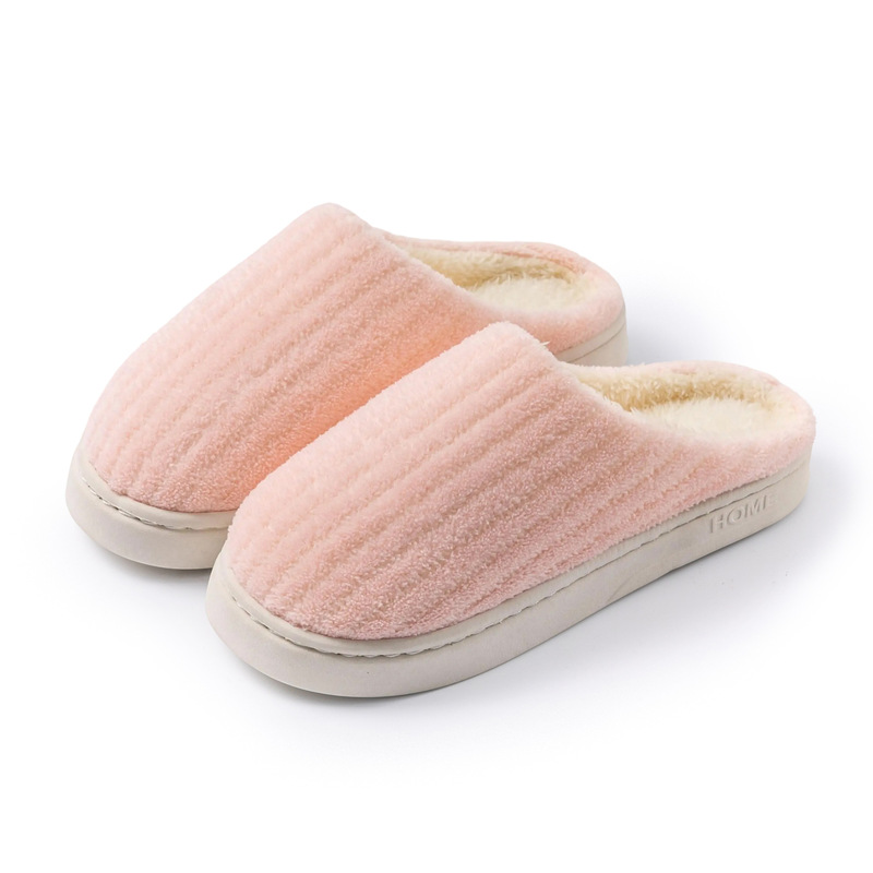 Women Slippers Warm Plaid Home Shoes Non-Slip Sole Indoor Outdoor Fluffy Walking Support Cushioning Easy Cleaning