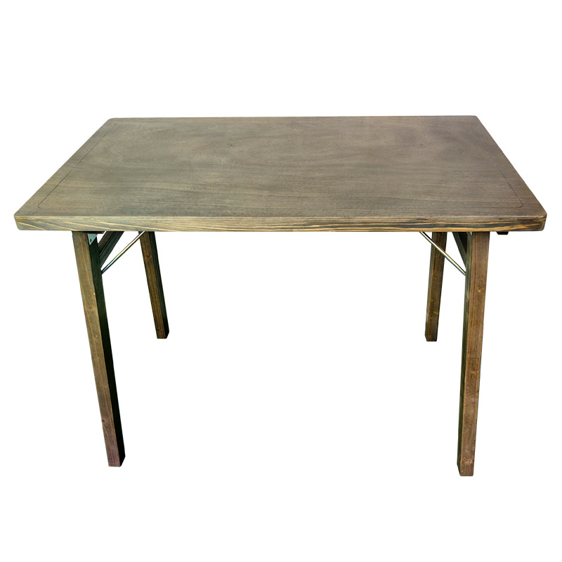 Mesa redonda de apartamento pequeño simple mesa cuadrada plegable de madera maciza retro sala de estar balcón hogar mesa de centro mesa de comedor mesa de café mesa de comedor