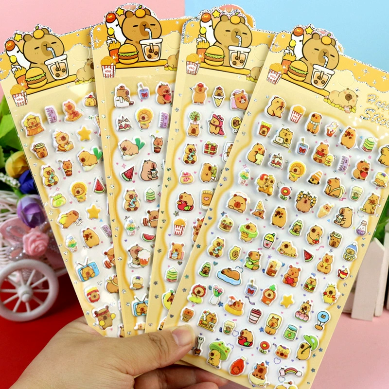 Sanrio, детский мультяшный динозавр, наклейка, панда