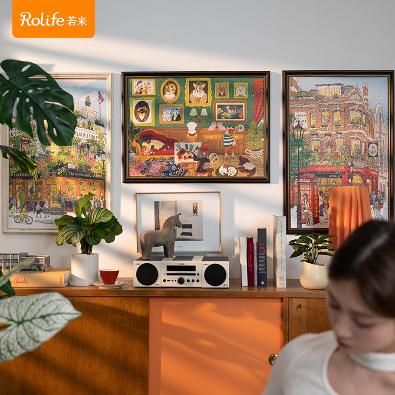 Rollife Ruo Lai Mil piezas de juguetes de rompecabezas 1000 piezas de miles de piezas de juguetes hechos a mano para niños planos para adultos