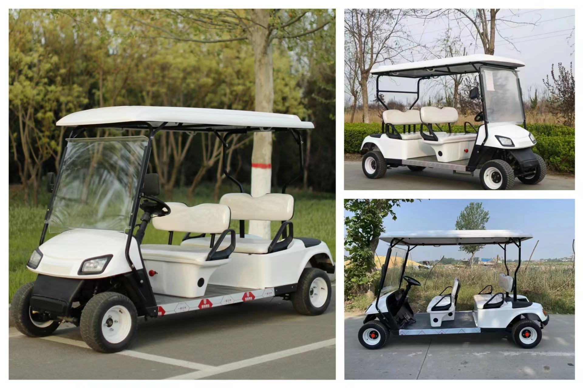 Golf Cart, Four-Wheel Sightseeing Vehicle, Hotel and B&B Property Viewing Tour Bus, Electric Sightseeing Car, Patrol Car