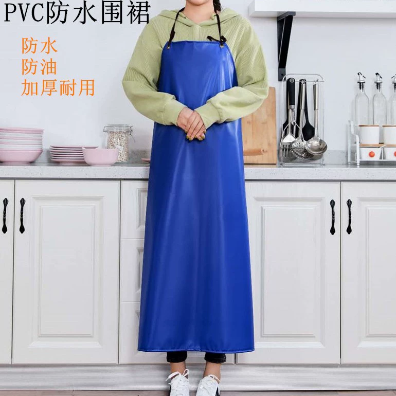 Фартук водонепроницаемый фартук талия ПВХ белый утолщенный пластиковый матовый кислотостойкий щелочной кухонный маслостойкий для взрослых прозрачный пакет