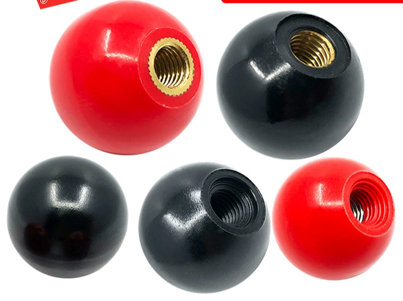 Шарик с ручкой из бакелита, пластиковый шарик, ручка с шаровой головкой джойстика, сердечник из красной меди, бакелитовый шарик с черным железным сердечником M6810