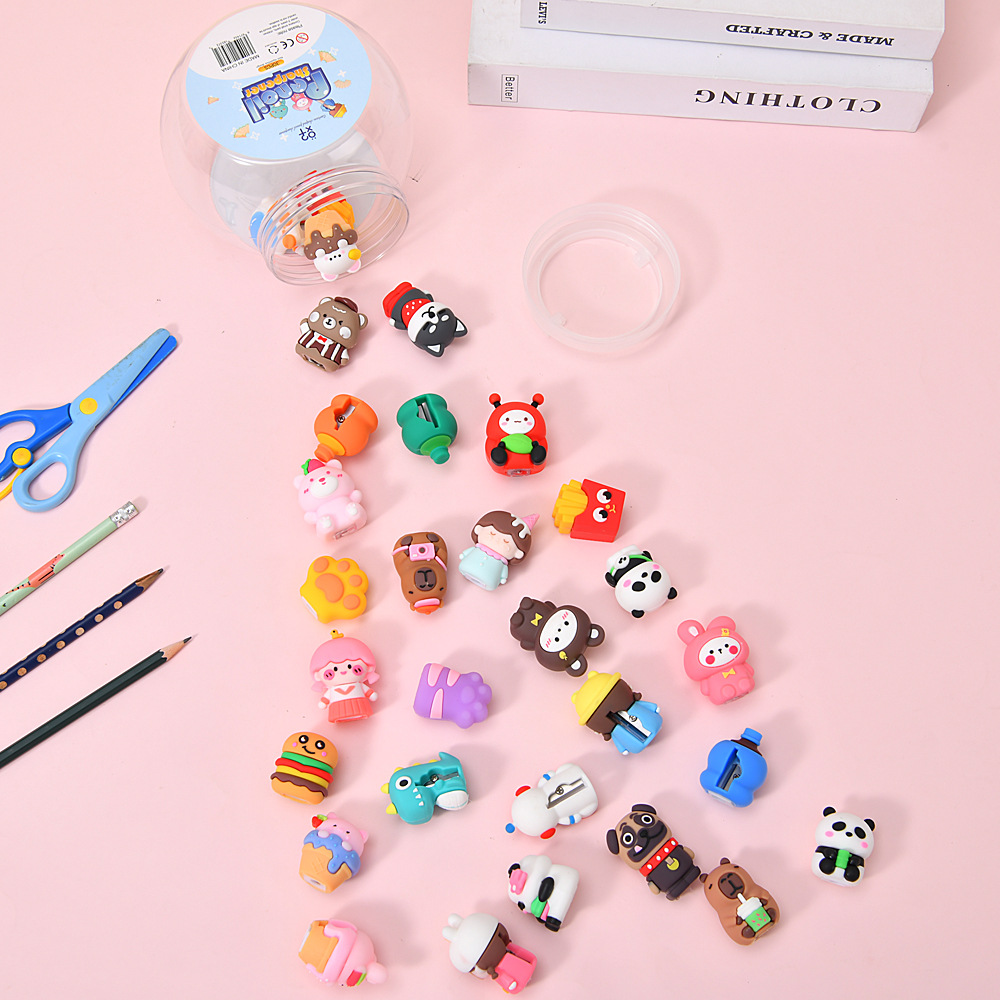 Cuchillo de lápices de modelado de dibujos animados lindo creativo Sacapuntas para niños Papelería de aprendizaje para estudiantes Sacapuntas Sacapuntas Sacapuntas al por mayor