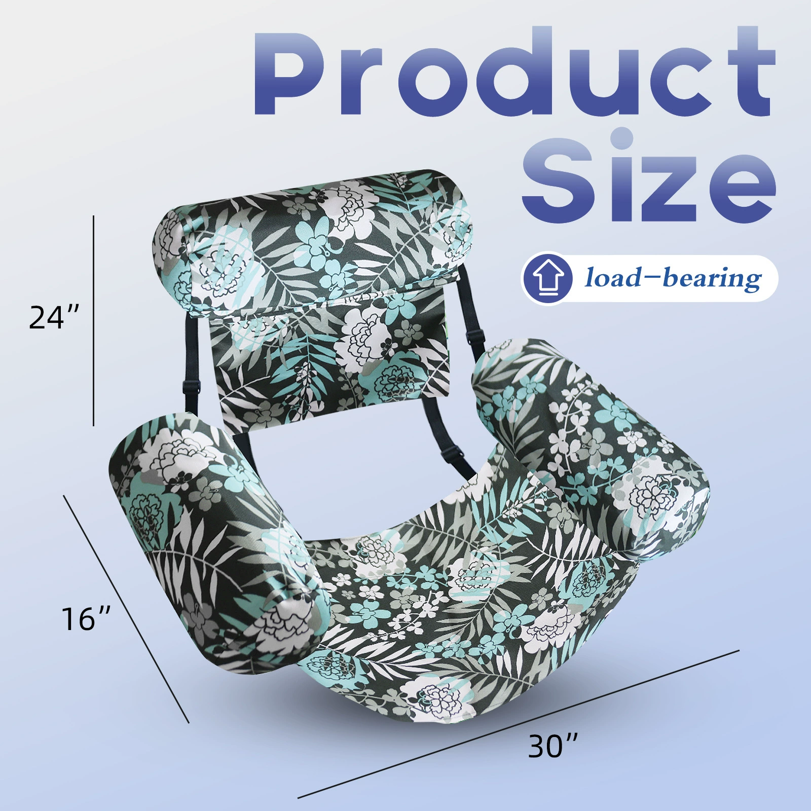 Новое надувное сиденье с тремя трубками, гамак для бассейна, складная спинка, плавающий ряд, надувная кровать, кленовый лист, плавающий ряд, чехол для плавания, кольцо для плавания