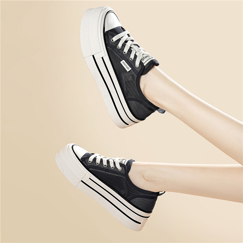 Giày sneaker nữ lưới thoáng khí đế dày mềm chống trượt mùa hè 2026 — 6157 Màu Xanh, 6157 mét xanh lá cây