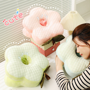 Ice Doudou Flower Nap Pillow Summer Nap Handy Gadget Office Primary School Student Nap Pillow Cushion Cushion All-In-One