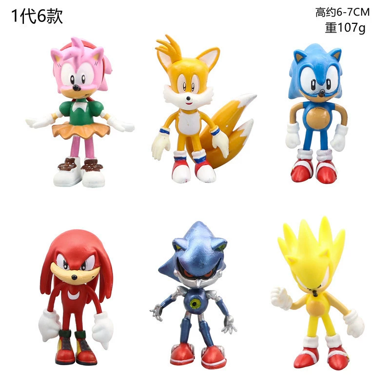 Шесть Sonic Sonic Ручная Работа Ультра -Крыса Летающая Мышь Игрушки Модель Кукла Слэш