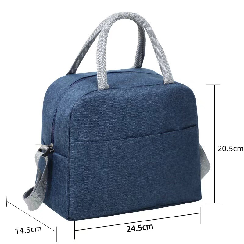 Nueva bolsa de aislamiento portátil de aluminio de aluminio de gran capacidad bolsa de almuerzo para llevar al trabajo bolsa de almuerzo de estudiantes almacenamiento de almuerzo