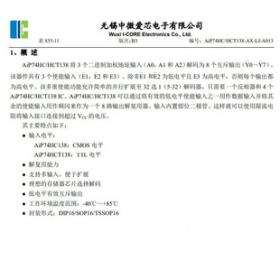 ��΢��о AIP74HC138 AIP74HCT138 3-8�g�a��оƬIC