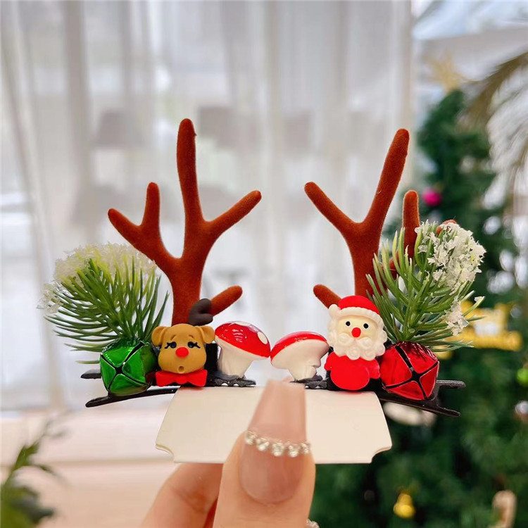 55g Weight Christmas Festival Women's Gender Cute Style Cute Women's Hair Clips 12