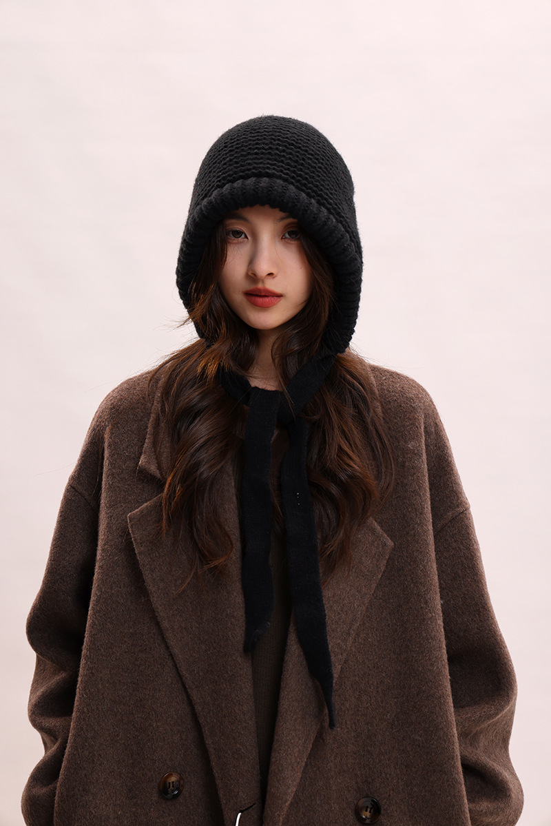 Version coréenne du nouveau bonnet tricoté en peluche pour enfants, protection des oreilles, chaud et polyvalent, couleur mixte, automne et hiver_voghion.com