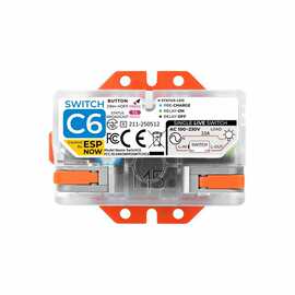 1个 颜色：图片色 材质：塑料 SwitchC6物联网IoT单火线开关 ESP3