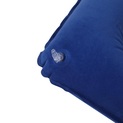 Outdoor portable pillow, travel inflatable pillow, neck pillow, travel U-shaped air pillow, PVC flocking air pillow 42g