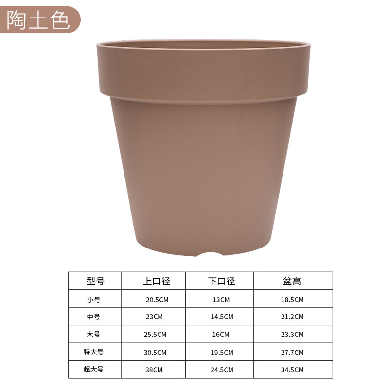 新型は陶土の植木鉢のベランダの緑の植の通気性の排水をまねます。|undefined