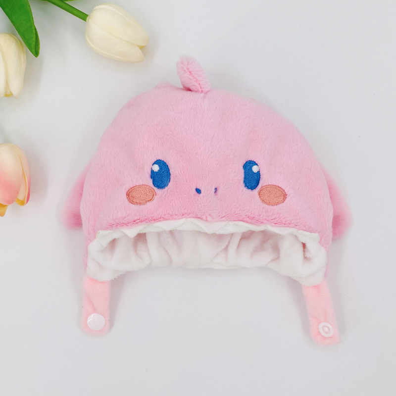 20cm lindo animal de dibujos animados sombrero de la muñeca de algodón sombrero de cerdo Rosa sombrero pequeño Castor muñeca Ropa Accesorios