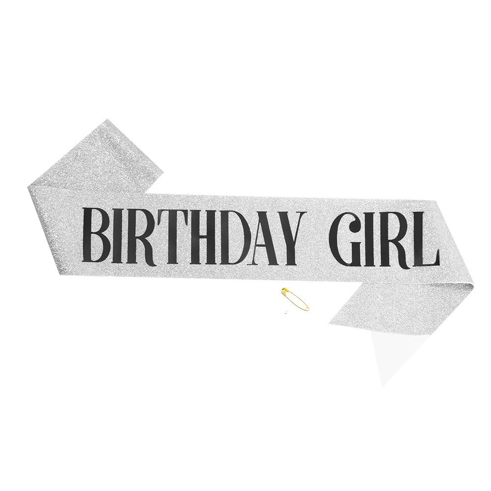 45g Weight Etiquette Belt Event & Party Supplies 1 Piece Quantity Birthday Occasion Birthday Festival Letter Pattern Simple Style Style Birthday Simple Style Letter Cloth Birthday Etiquette Belt 9