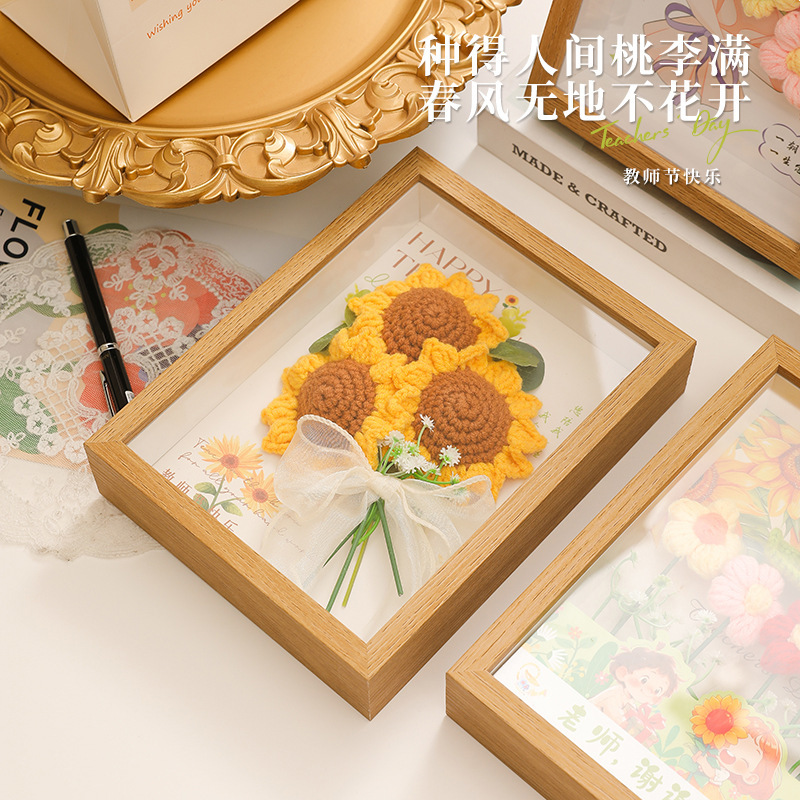 卒業シーズンギフト 2025 新しいハイエンド実用的な女性教師花束フォトフレーム装飾品感謝祭のお土産ギフト|undefined